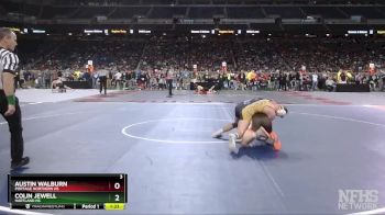 D1-150 lbs Champ. Round 1 - Colin Jewell, Hartland HS vs Austin Walburn, Portage Northern HS