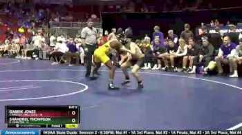113 lbs Quarterfinal - Gabrik Jones, 1-Waverly-Shell Rock vs Shandrel Thompson, 8-Johnston