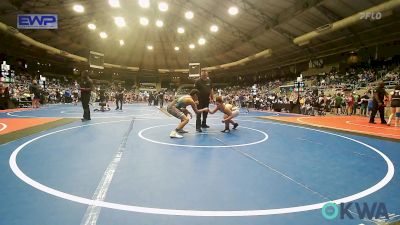 140 lbs Rr Rnd 1 - Dominic Foster, Cushing Tigers vs Alek Aguilar, Fort Gibson Youth Wrestling