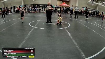 55 lbs Quarterfinal - Zoe Zwanetz, Headhunters vs Kellen Priolo, Vipers