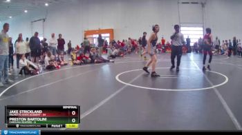 90 lbs Semis (4 Team) - Jake Strickland, Palmetto State Academy vs Preston Bartolini, Carolina Reapers
