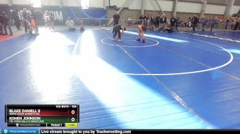 105 lbs Quarterfinal - Blake Daniell Ii, White River Hornets WC vs Kohen Johnson, Tri-Town Bullyz Wrestling