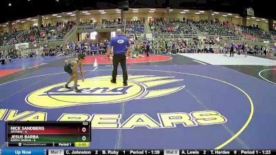 122 lbs Round 1 (4 Team) - Nick Sandberg, Ontario vs Jesus Barba, North Marion