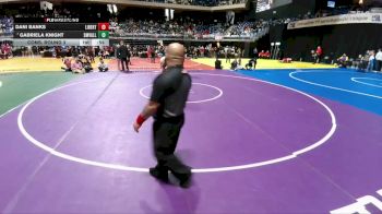 5A 185 lbs Cons. Round 3 - Gabriela Knight, Comal Smithson Valley vs Dani Banks, Frisco Liberty