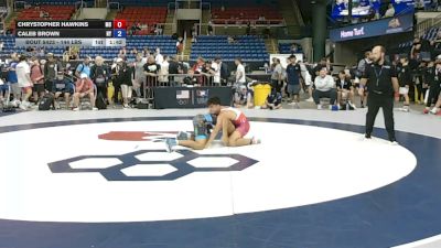 144 lbs Cons. Rd Of 64 - Chrystopher Hawkins, Missouri vs Caleb Brown, New York