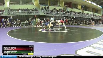 135 lbs Finals (2 Team) - Alayna Slifer, Manhattan HS vs Alyssa Thomas, Wood River Girls