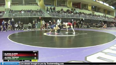 135 lbs Finals (2 Team) - Alayna Slifer, Manhattan HS vs Alyssa Thomas, Wood River Girls