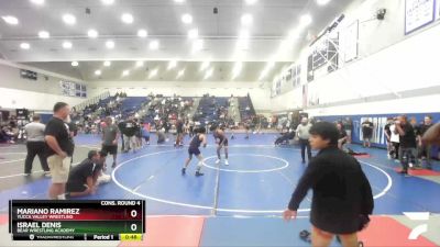 113 lbs Cons. Round 4 - Mariano Ramirez, Yucca Valley Wrestling vs Israel Denis, Bear Wrestling Academy