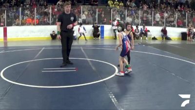 46 lbs Cons. Round 3 - Hunter Lefler, Mason County Central vs Brice Kenney, Kent City Youth Wrestling