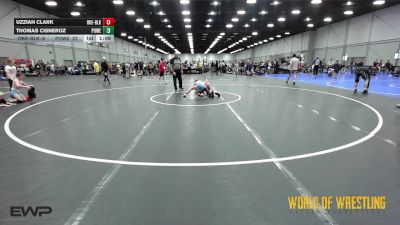 80 lbs Rr Rnd 5 - Uzziah Clark, OK Elite 12U Black vs Thomas Cisneroz, Powerhouse Elite 12U