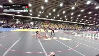 85 lbs Semifinal - Eli Appel, Dakota Boyz Wrestling Club vs Wyatt Nelson, West Central
