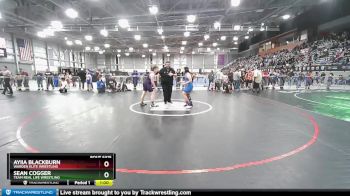 160 lbs Round 4 - Ayiia Blackburn, Warden Elite Wrestling vs Sean Cogger, Team Real Life Wrestling