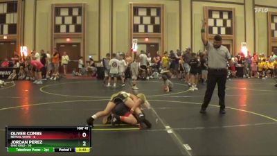 92 lbs Round 3 (6 Team) - Jordan Perez, Ohio Gold vs Oliver Combs, Revival White