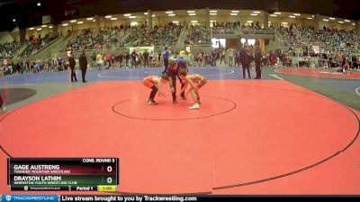 83 lbs Cons. Round 3 - Gage Austreng, Thunder Mountain Wrestling vs Drayson Lathim, Hermiston Youth Wrestling Club