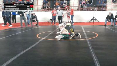 160_B lbs Round Of 32 - Logan Berner, North Allegheny vs Brayden Lefever, Penn Manor