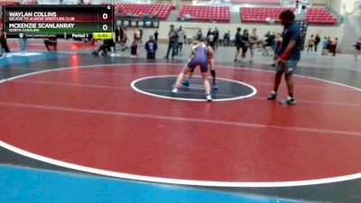 119 lbs Round 3 - Waylan Collins, Believe To Achieve Wrestling Club vs McKenzie Scanlanray, North Carolina