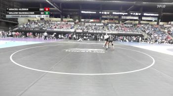 135 lbs Champ. Round 1 - Araceli Aleman, Emporia HS vs Willow Rademacher, Basehor-Linwood HS