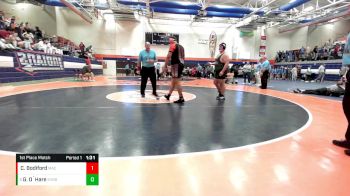 285 lbs 1st Place Match - Gerald O`Hare, Evergreen Park vs Charlie Bodiford, Macomb