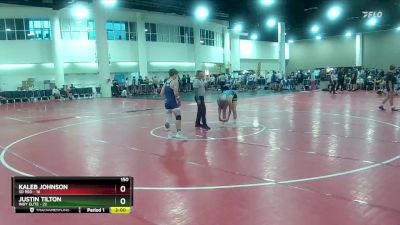 150 lbs Round 3 (6 Team) - Kaleb Johnson, SD Red vs Justin Tilton, Indy Elite