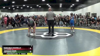100 lbs Round 4 (6 Team) - Marcarlo Mannello, Mat Assassins vs Kerrigan Davis, Lake Wrestling Club