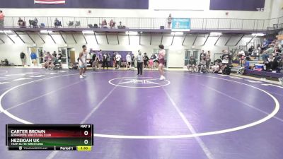 190 lbs Quarterfinal - Carter Brown, Bonhomme Wrestling Club vs Hezekiah Uk, TEAM EL1TE WRESTLING