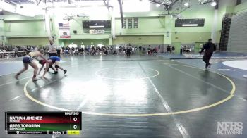 144 lbs Semifinal - Greg Torosian, BIRMINGHAM vs Nathan Jimenez, MONROE