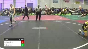 132 lbs Consi Of 4 - Gavin Holland, Threshold WC vs Trey Geyer, Cedaredge WC