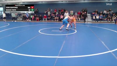 157 lbs Quarterfinal - John Martinez, Warrior Wrestling Academy vs Mason Tripe, Kearney Matcats