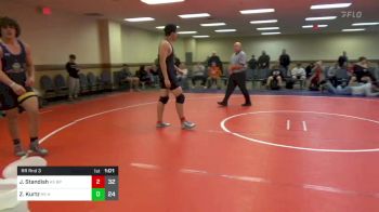 195 lbs Rr Rnd 3 - James Standish, Bethel Park HS vs Zach Kurtz, Steller Trained Hutt Clan HS