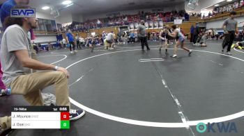 73-76 lbs Rr Rnd 2 - JZ Osei, OKC Saints Wrestling vs Jaxon Mounce, Choctaw Ironman