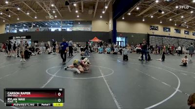 92 lbs Round 4 (8 Team) - Rylan Wax, POWA vs Carson Raper, Ohio Gold