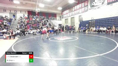 190 lbs Cons. Round 5 - Tyler Andersen, Perry vs Alan Cruz, Orange Glenn