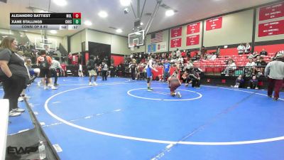 144 lbs Consi Of 8 #2 - Alejandro Battiest, McLain vs Xane Stallings, Checotah