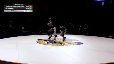 120 lbs Final - Isabella Marie Gonzales, Clovis East (CS) vs Sj Martin, Granada (NC)