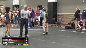 100 lbs Round 5 (16 Team) - Isabel Moreno, Illinois vs Averi Dawn, Braided Brutes Wrestling