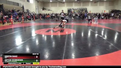 55 lbs Cons. Round 2 - Kipton Schroeder, Zumbrota-Mazeppa vs Griffin Ranz, DGF