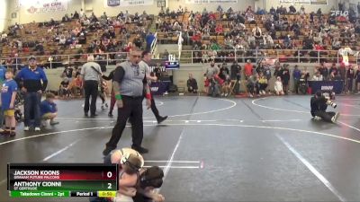 63 lbs Cons. Round 2 - Anthony Cionni, St Gertrude vs Jackson Koons, Graham Future Falcons