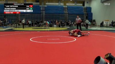 141 lbs Cons. Round 1 - Lain Yapoujian, Stanford University vs Oliver Rivero, Hope International