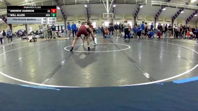 149 B 7th Place Match - Will Allen, John Carroll vs Andrew Gammon, Gannon University