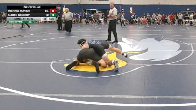141 lbs Consi Of 16 #2 - Michael Manieri, Wesleyan vs Kiaben Kennedy, Johnson & Wales