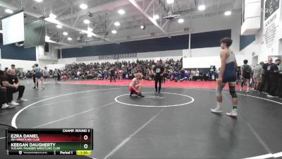 150 lbs Champ. Round 3 - Ezra Daniel, 951 Wrestling Club vs Keegan Daugherty, Yucaipa Thunder Wrestling Club