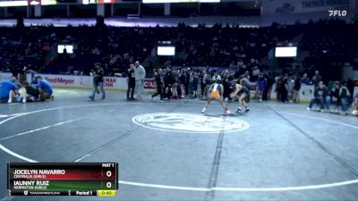 Girls 100 lbs Cons. Semi - Jocelyn Navarro, Centralia (Girls) vs Iaunny Ruiz, Hermiston (Girls)