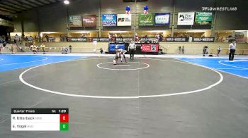 100 lbs Quarterfinal - Reanah Utterback, Sebolt Wrestling Academy vs Emma Vogel, Maize WC