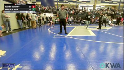 75 lbs Semifinal - Tucker Novotny, Cowboy Wrestling Club vs Easton Bowen, Standfast