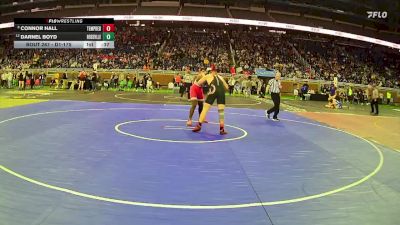 D1-175 lbs Cons. Round 2 - Darnel Boyd, Roseville HS vs Connor Hall, Temperance Bedford