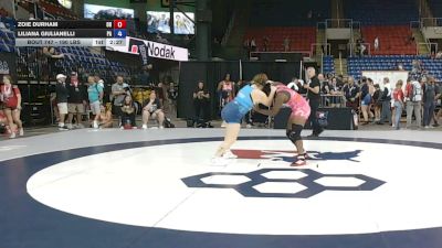 190 lbs Champ. Rd Of 64 - Zoie Durham, Ohio vs Liliana Giulianelli, Pennsylvania
