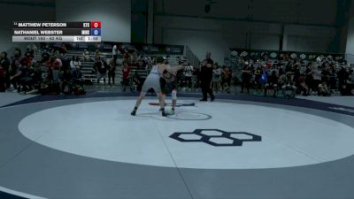 62 kg Champ. Rd Of 32 - Matthew Peterson, KD Training Center vs Nathaniel Webster, Merritt Island High School Wrestling