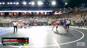 1A 285 lbs Cons. Round 2 - Leonard Christian, Palm Bay vs Dartavius Saintelus, The King`s Academy