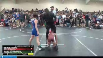 67 lbs Quarterfinal - Bentley Morris, Ninety-six Wrestlers vs Julius Stranninger, Tomahawk Youth Wrestling Club