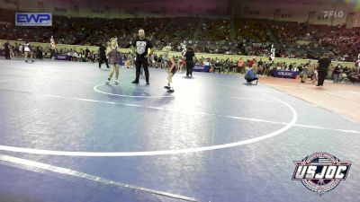 65 lbs Round Of 16 - Sarah Nix, Plainview Youth Wrestling Club vs Kyleigh Danielson, Texas Elite Wrestling